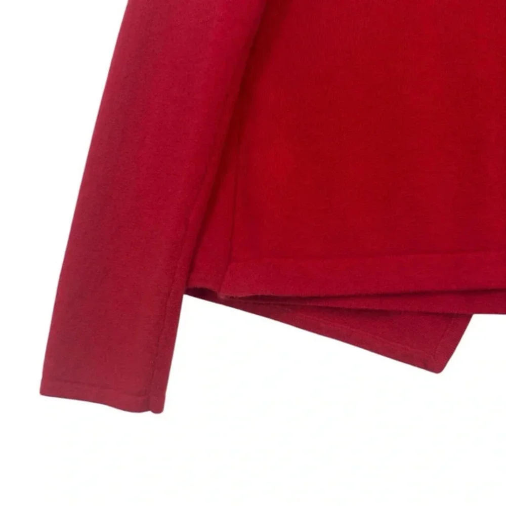 Jones‎ New York Womens M 100% Cashmere Open Front Cardigan Red Workwear Soft